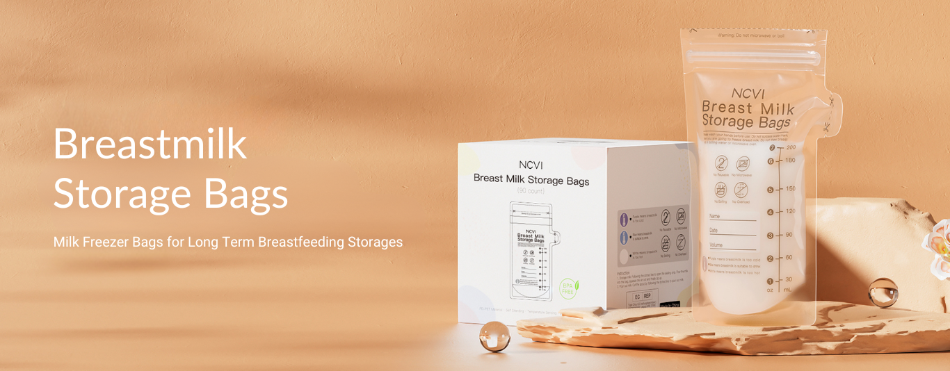 Breast milk storage bags