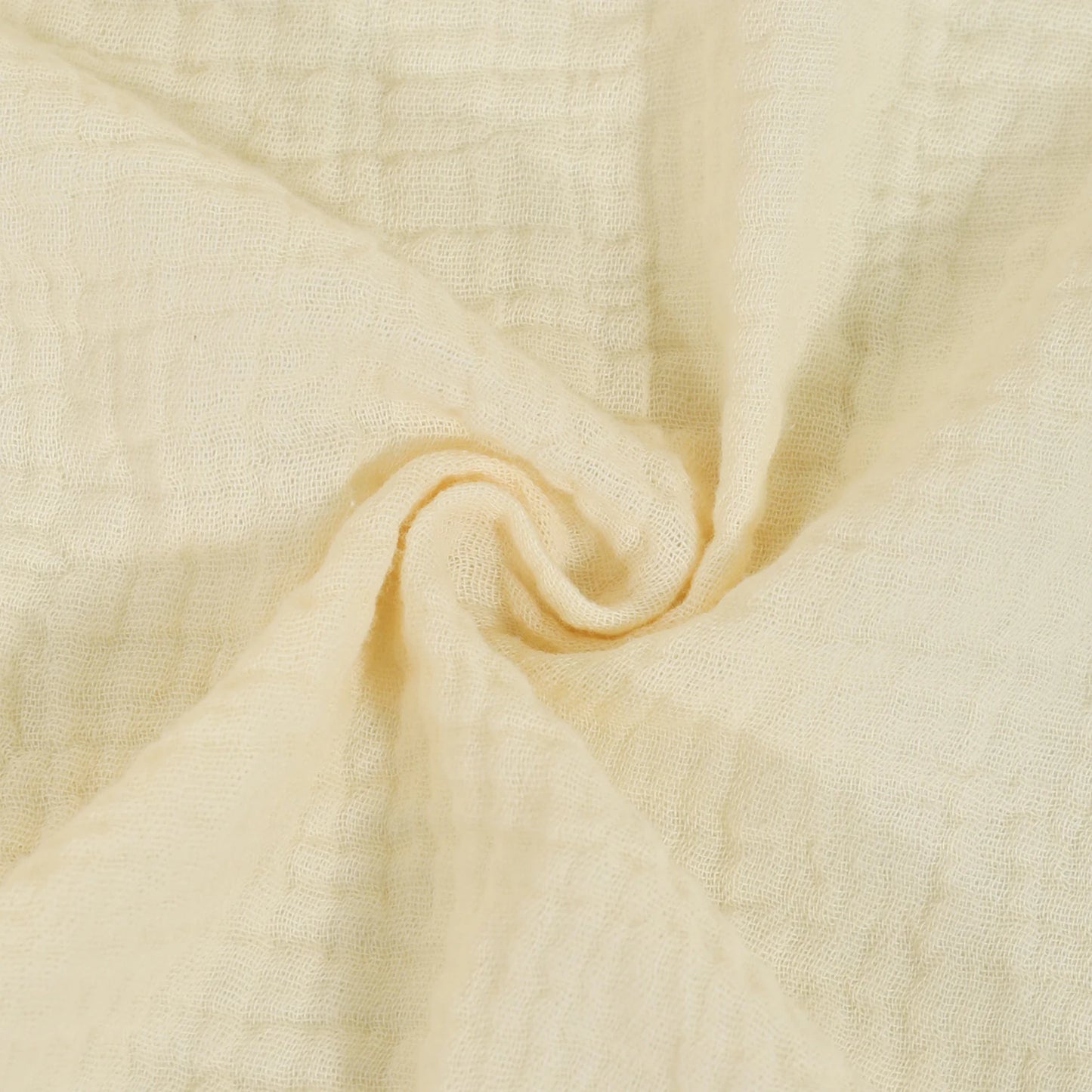 Close-up of beige fabric with a soft texture