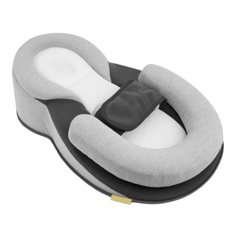 Gray and black reflux pillow on a white background
