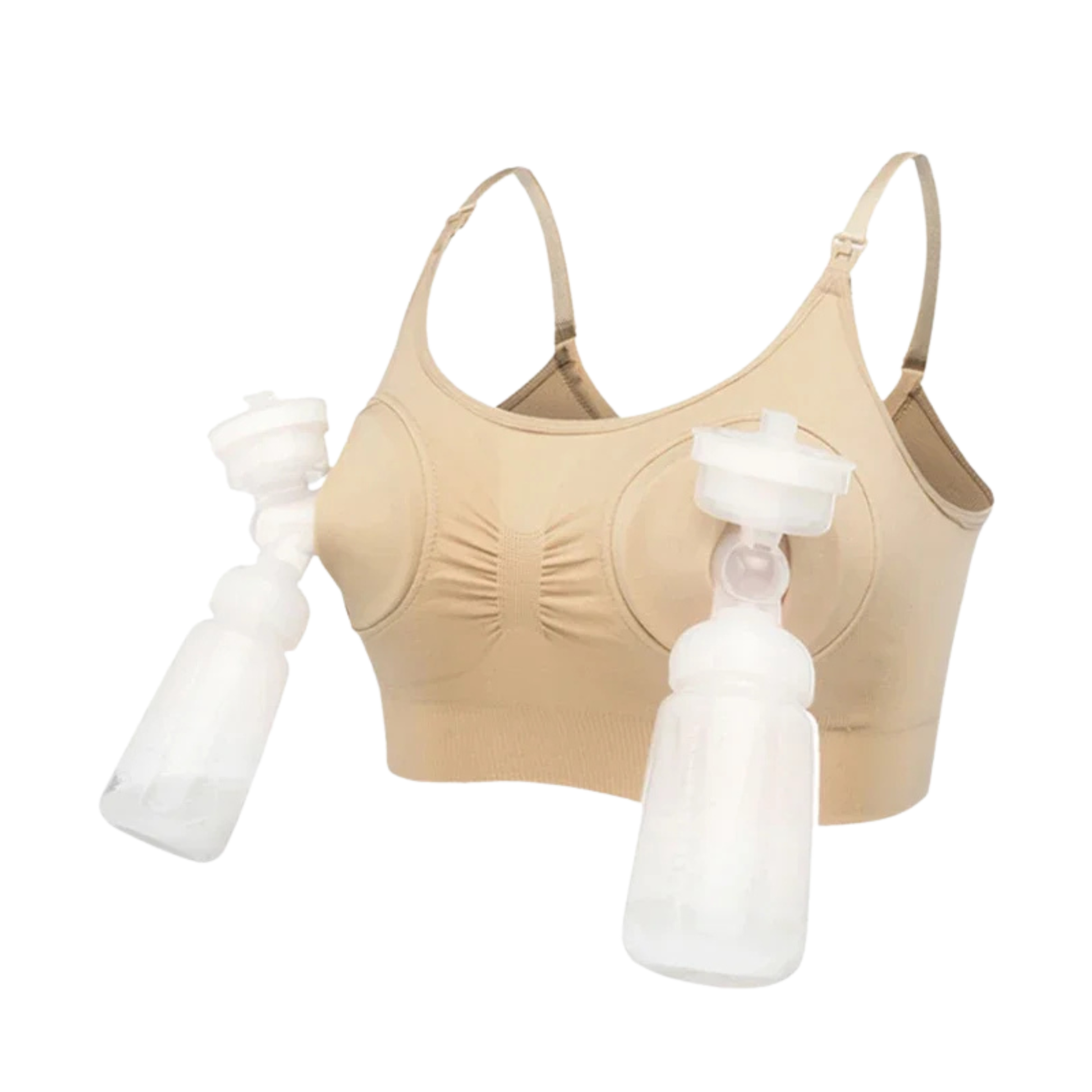 Hands - Free Maternity Pumping Bra - White
