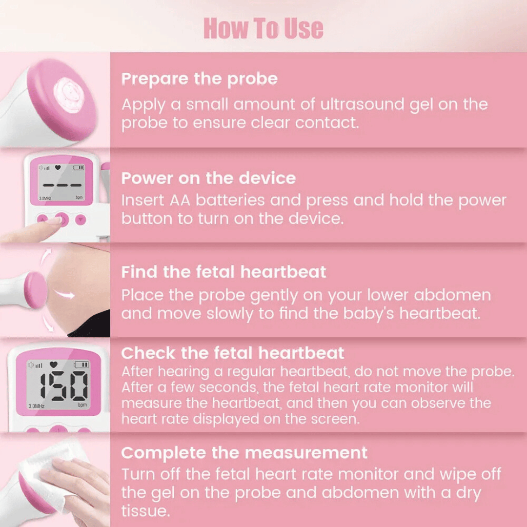 mamas bump fetal doppler - How to use