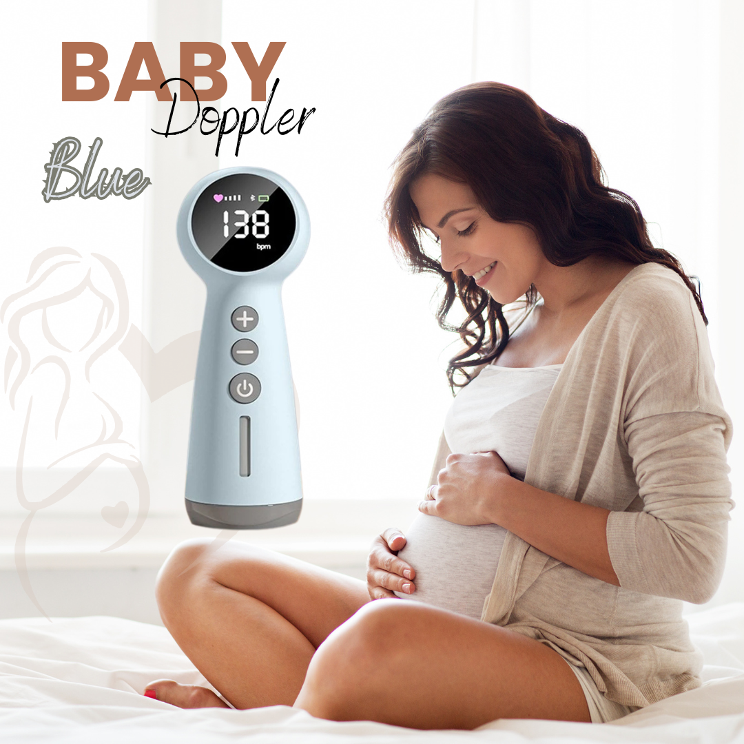 Mamas Bump _ 3.0M Hz Digital Fetal Doppler _ Advanced Baby Heart beat Monitor-Blue