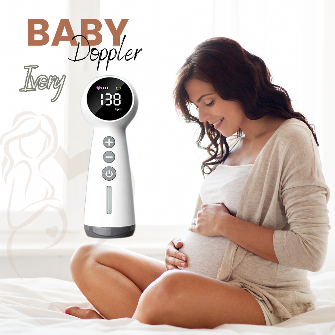 Mamas Bump _ 3.0M Hz Digital Fetal Doppler _ Advanced Baby Heart beat Monitor-Ivory