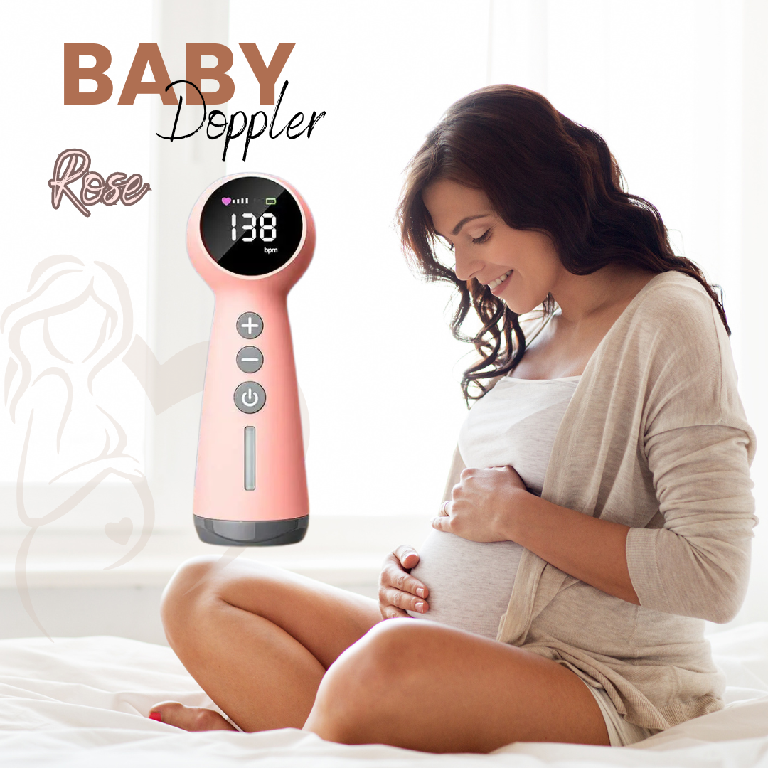 Mamas Bump _ 3.0M Hz Digital Fetal Doppler _ Advanced Baby Heart beat Monitor-Rose Colour