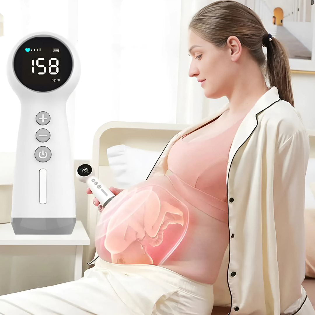 Mamas Bump _ 3.0M Hz Digital Fetal Doppler _ Advanced Baby Heart beat Monitor - Side View