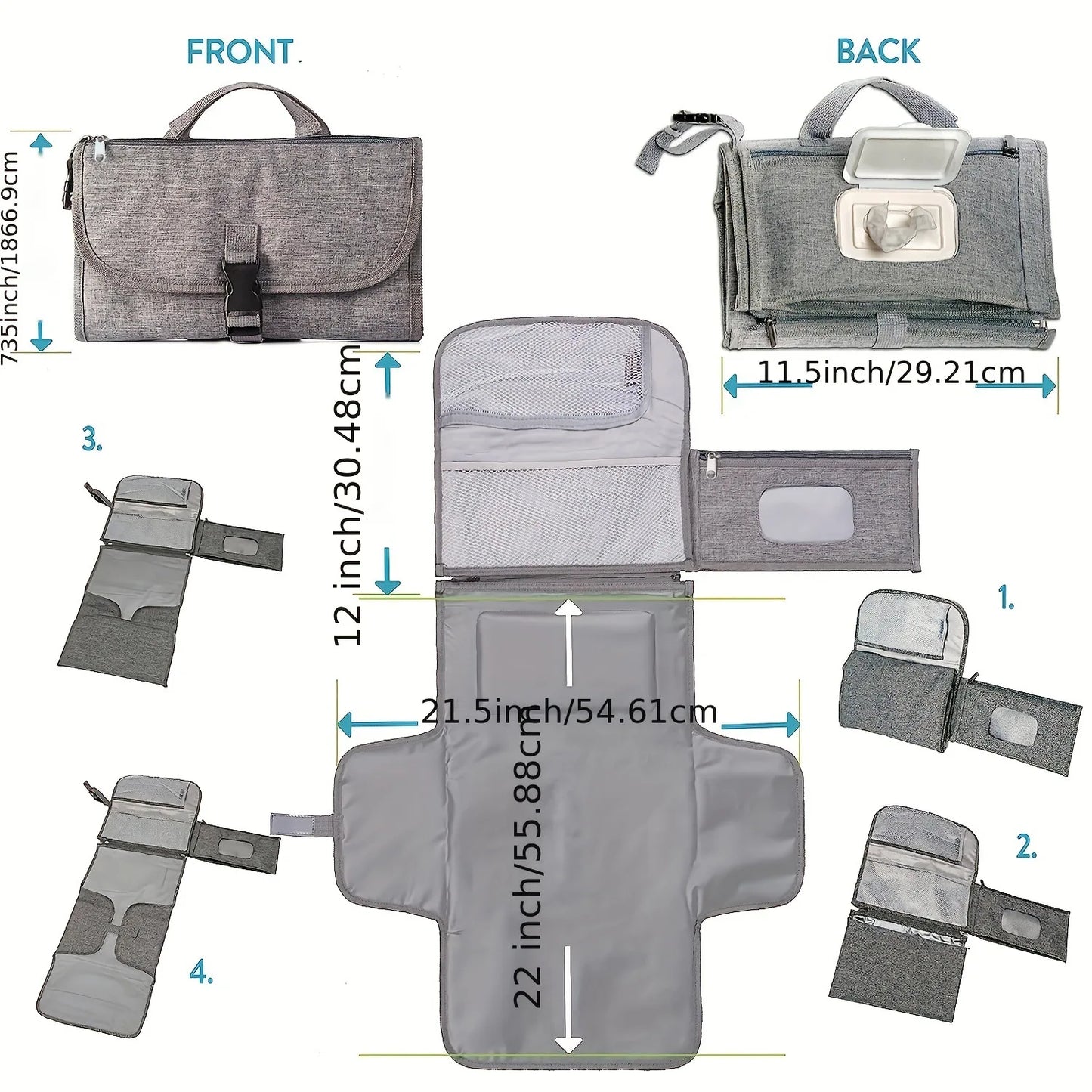 Portable Diaper Changing Mat - specifications