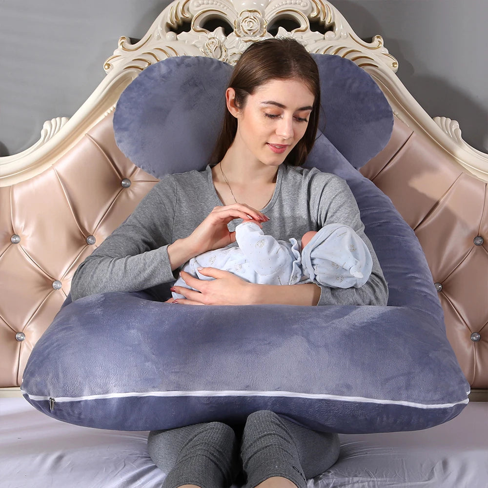 U-Shape Pregnancy Pillow - Breastfeeding Baby