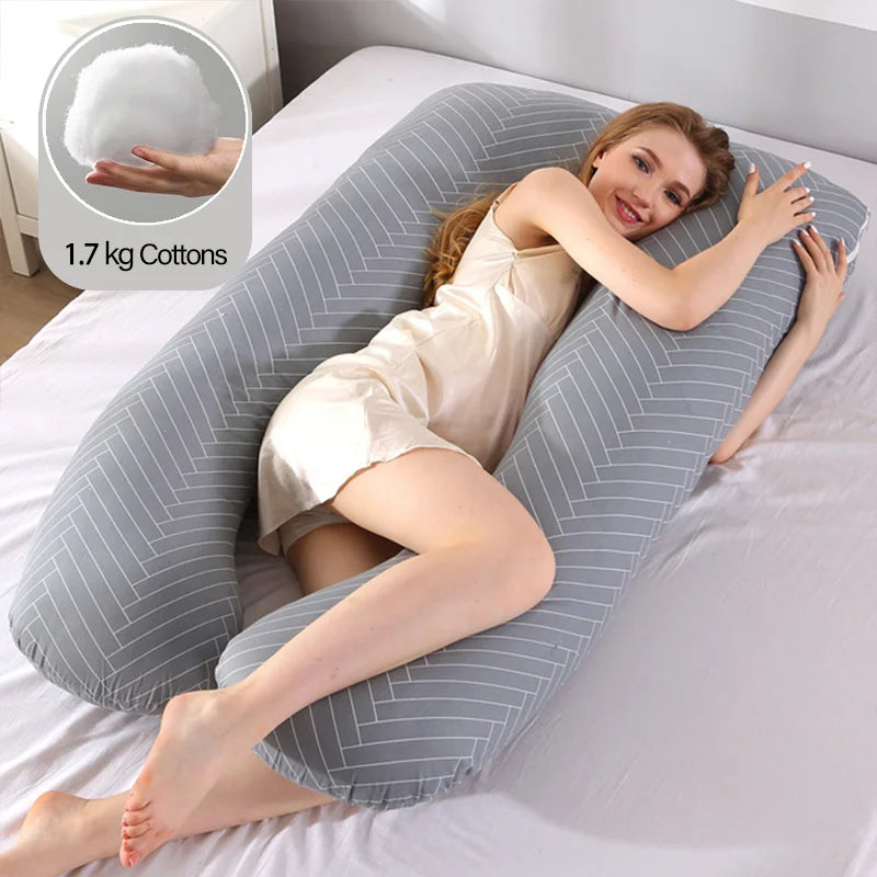 U-Shape Pregnancy Pillow - Grey 1.7kg