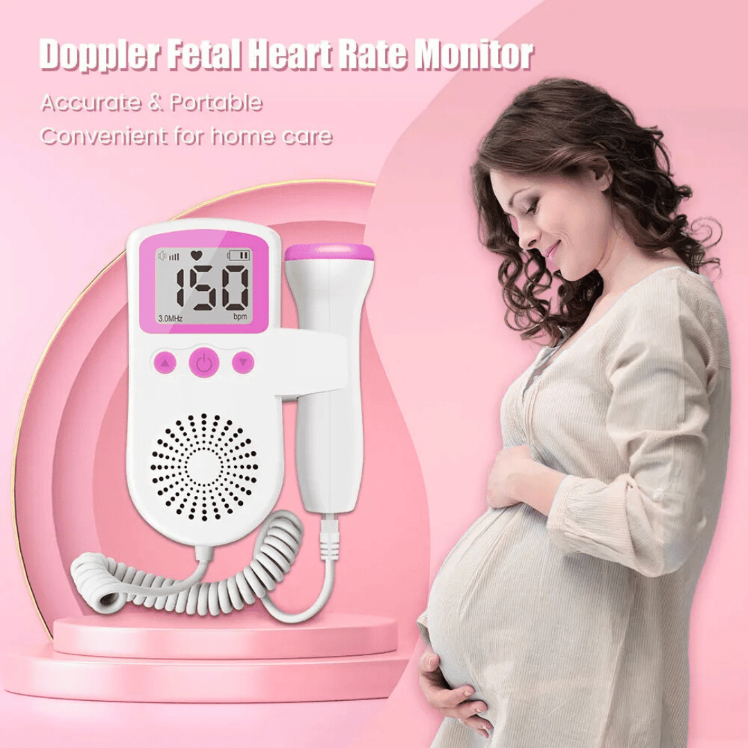 mamas bump fetal doppler - Pregnant woman holding her belly