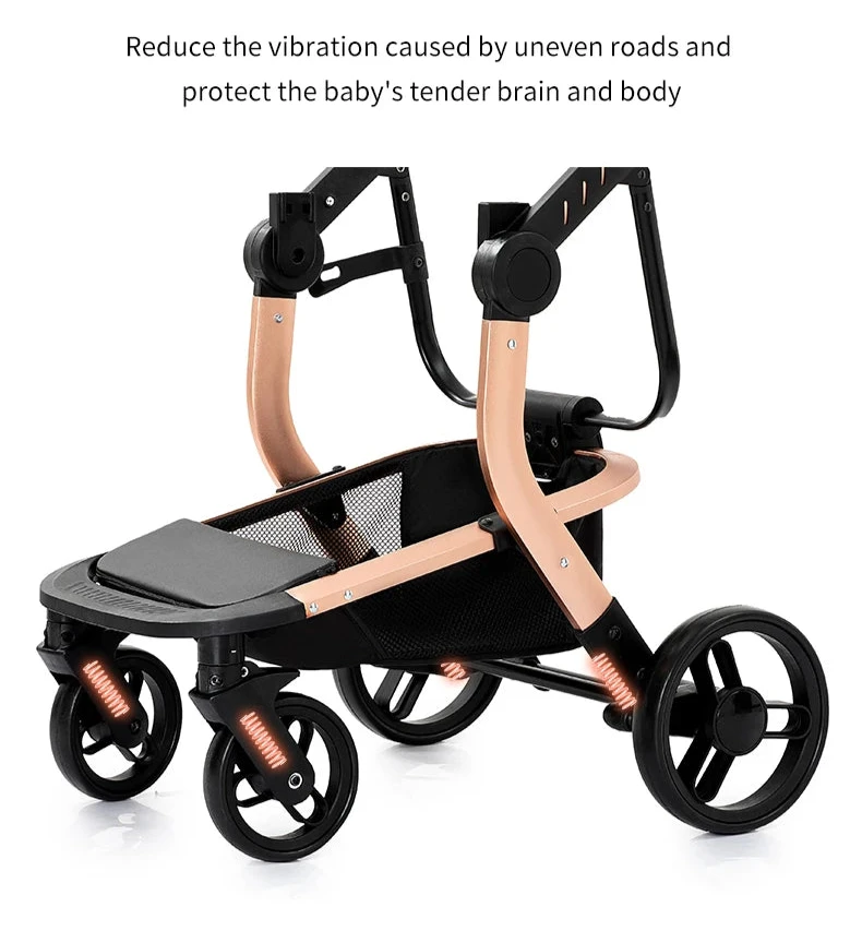 3-in-1 Travel System – Lightweight Stroller from Newborn to Toddler – Anti-shock tyres