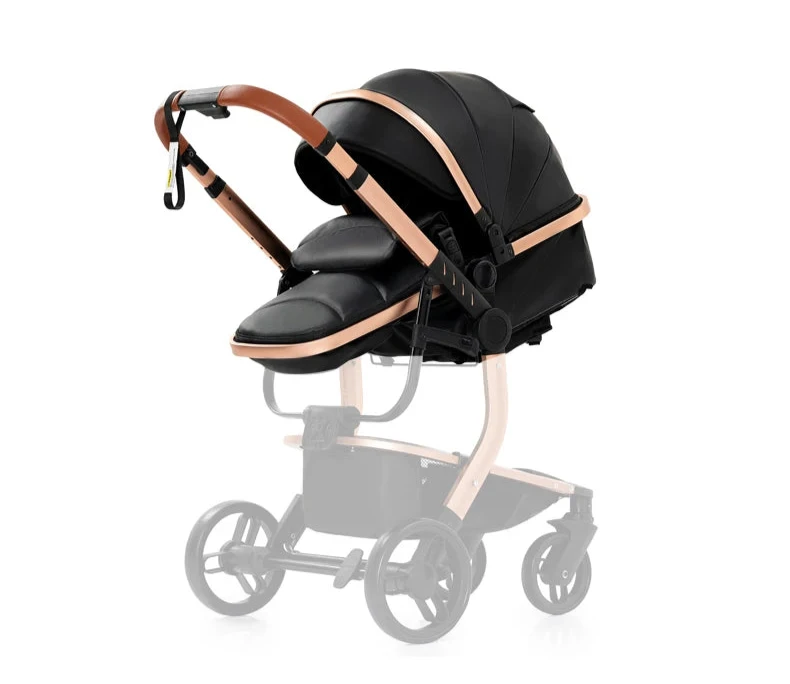 3-in-1 Travel System – Lightweight Stroller from Newborn to Toddler – Being dissembled