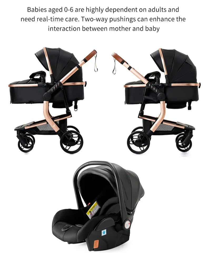 3-in-1 Travel System – Lightweight Stroller from Newborn to Toddler – Different styles