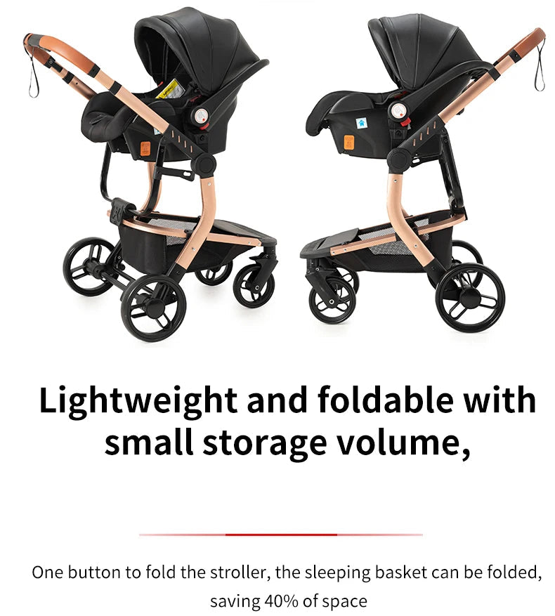 3-in-1 Travel System – Lightweight Stroller from Newborn to Toddler – vightweight and foldable