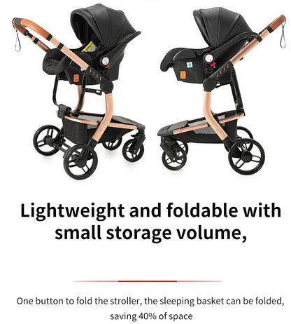 3-in-1 Travel System – Lightweight Stroller from Newborn to Toddler – vightweight and foldable