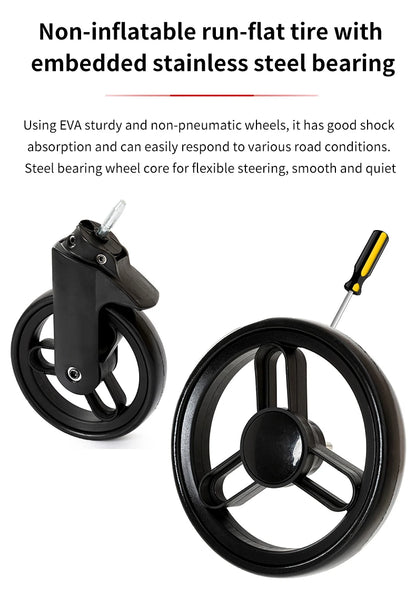 3-in-1 Travel System – Lightweight Stroller from Newborn to Toddler – Non-inflatable run flat tyres