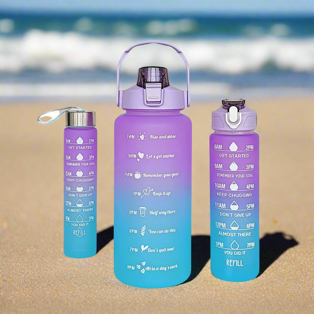 3Pcs Gradient Bottle Set - Purple