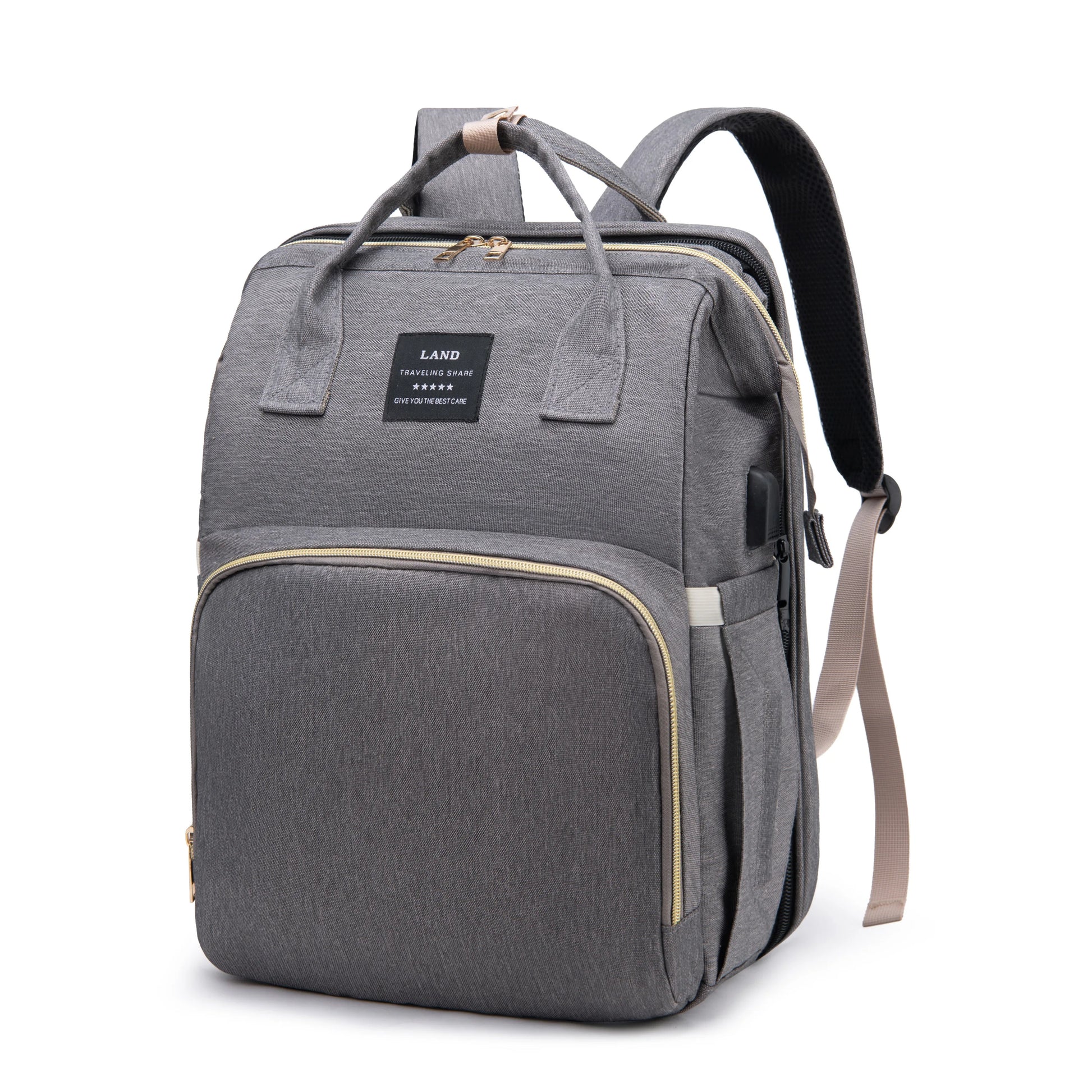 8 in 1 Diaper Bag - Dar Grey