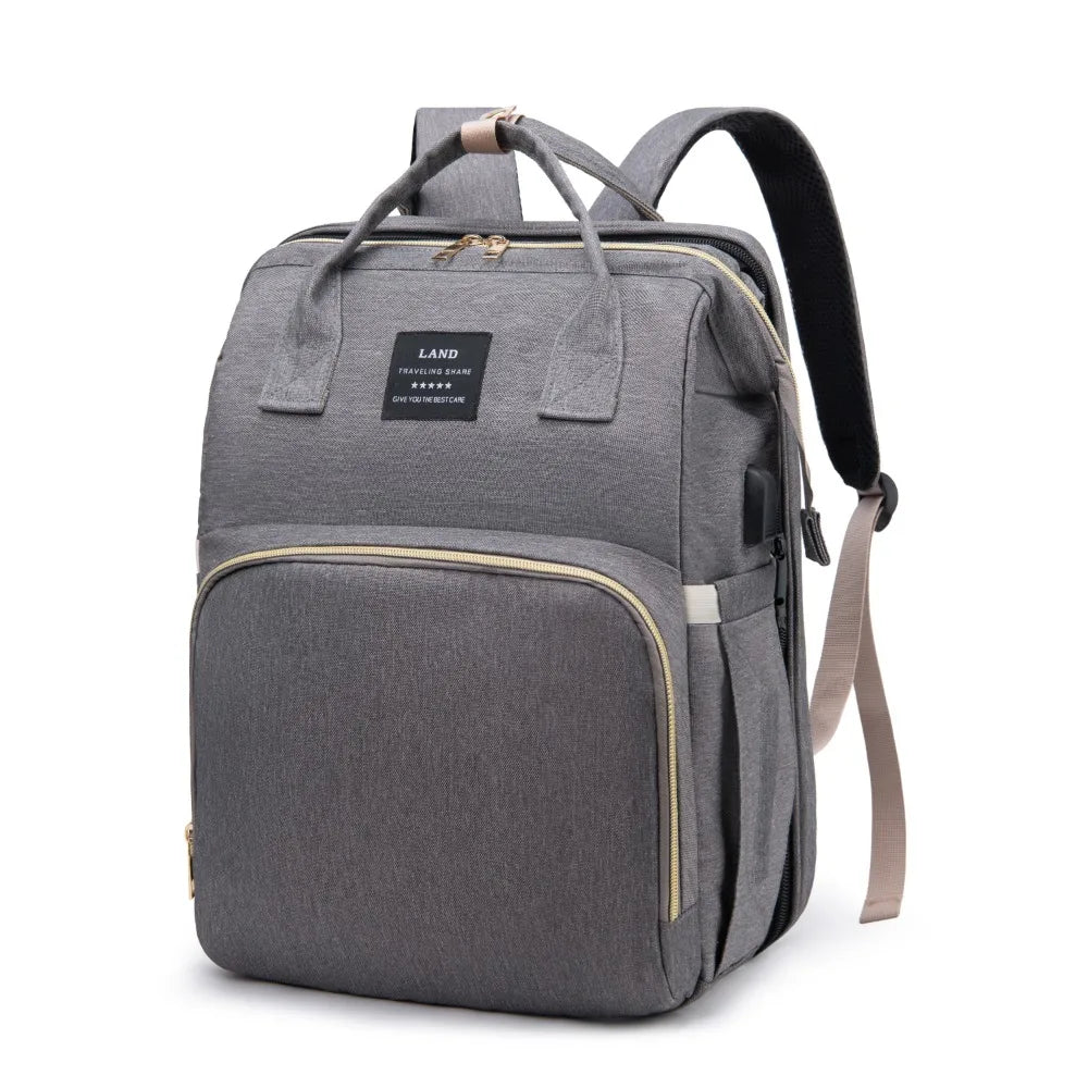 8 in 1 Diaper Bag - Grey