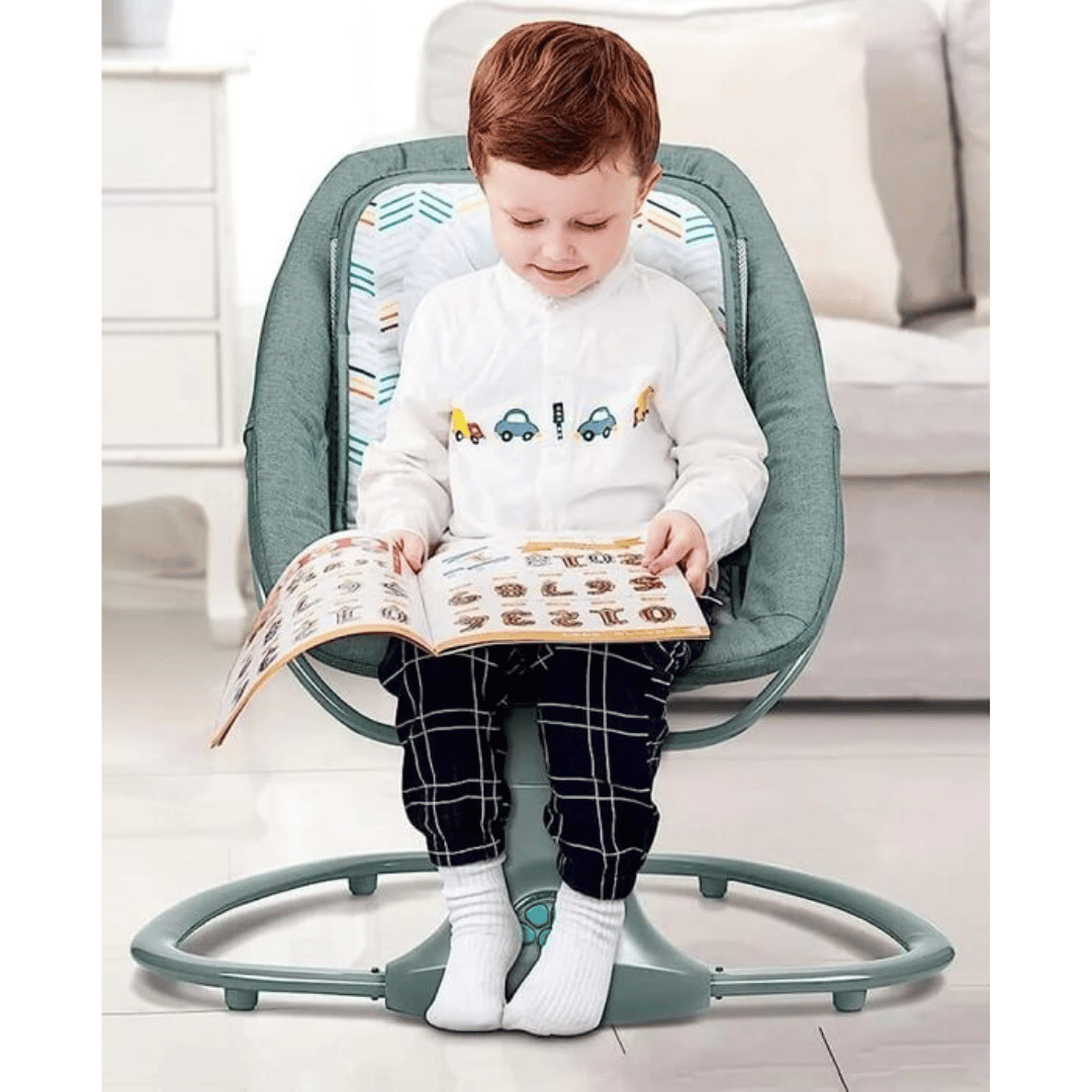 Baby Electric Rocking Chair - Toddler Sitting in the Chair
