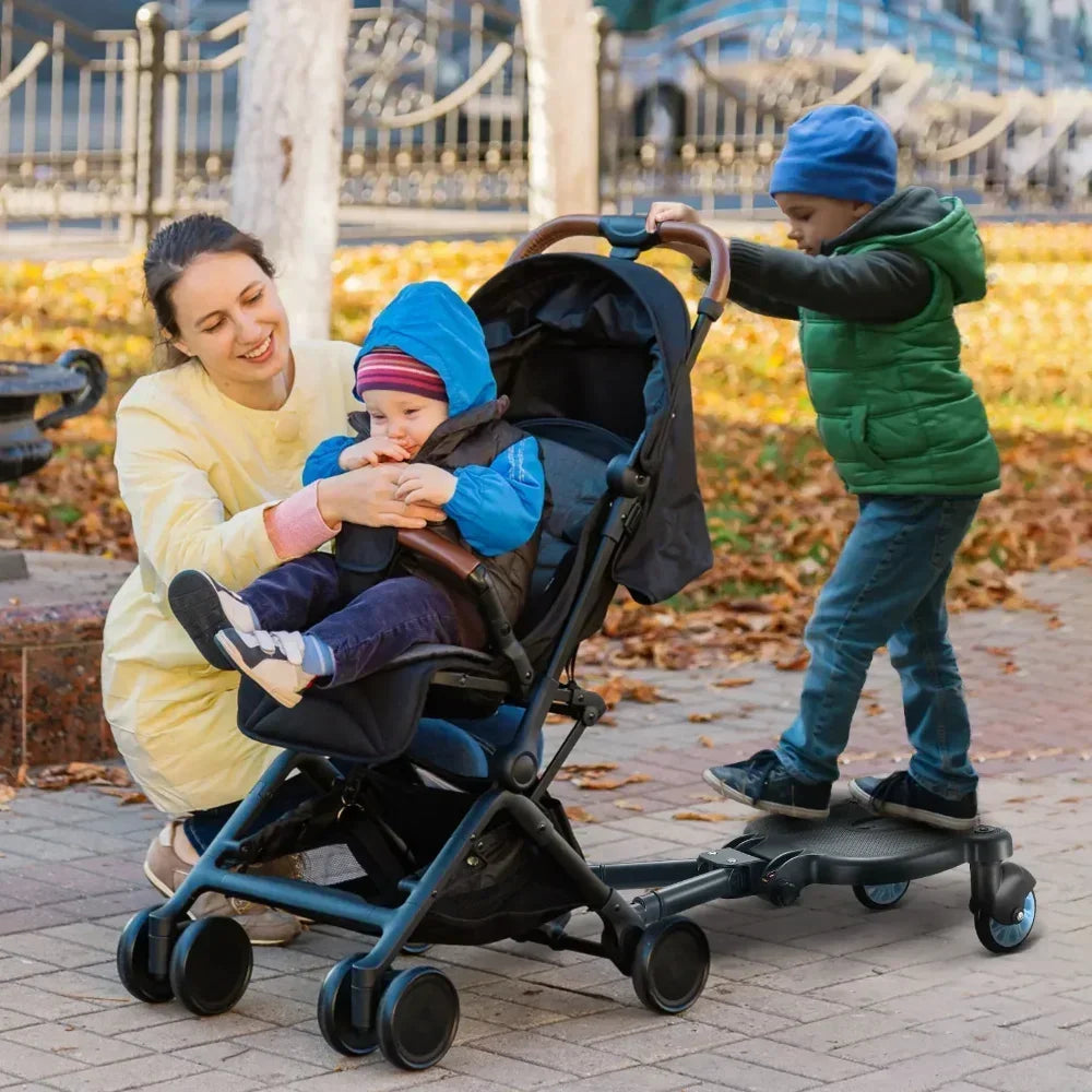 Baby stroller with two children