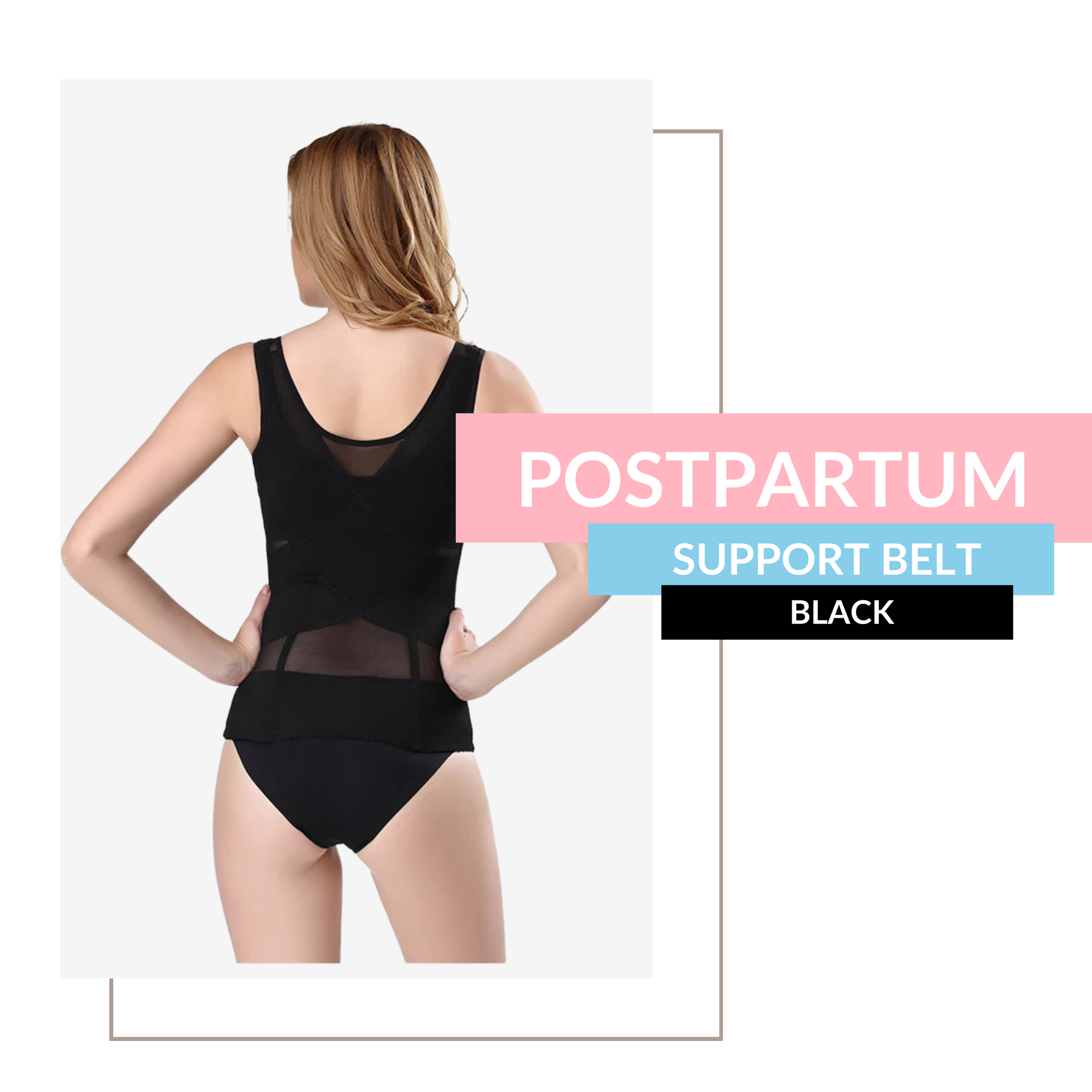 Postpartum Support Belt - Black