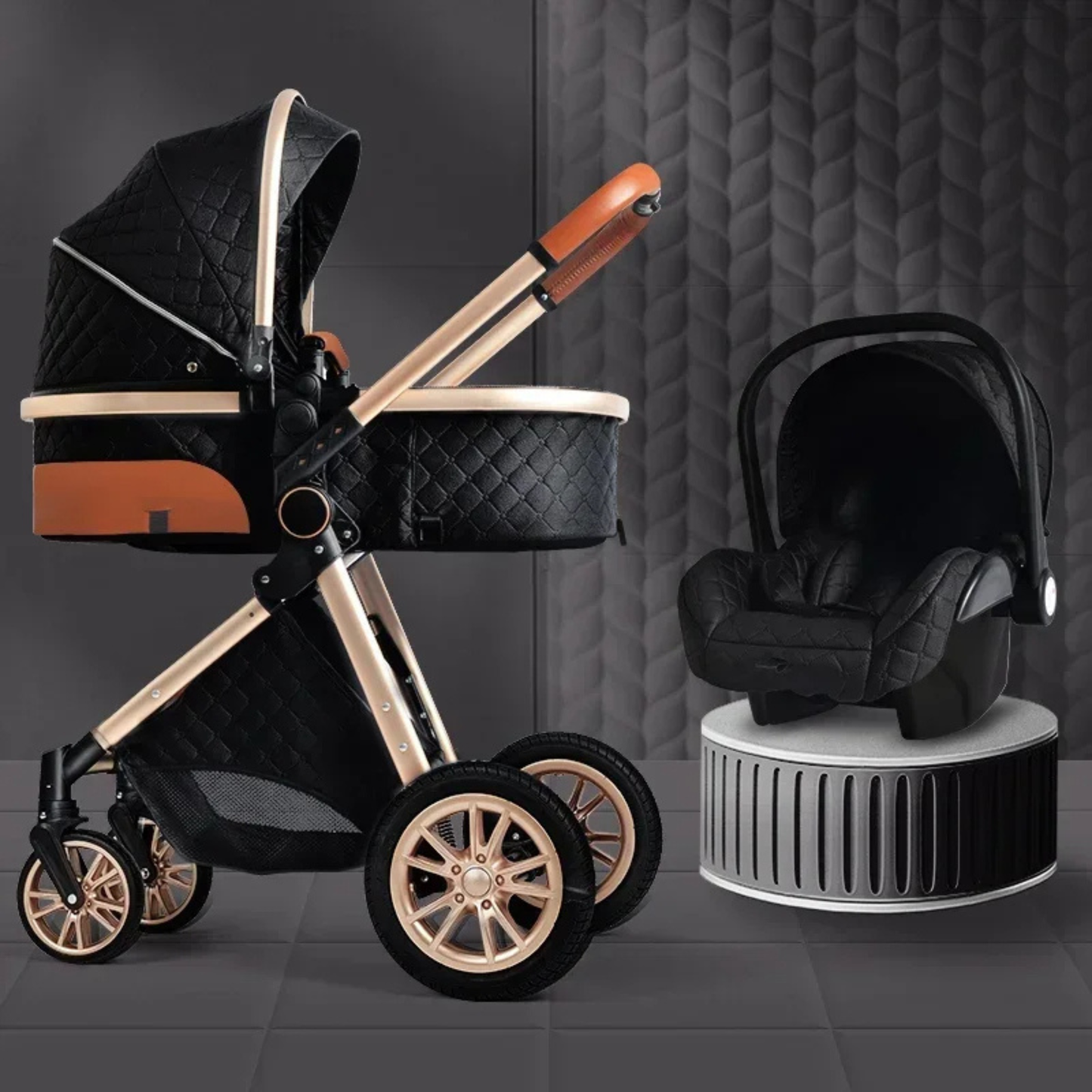 Luxury 3-in-1 Baby Stroller