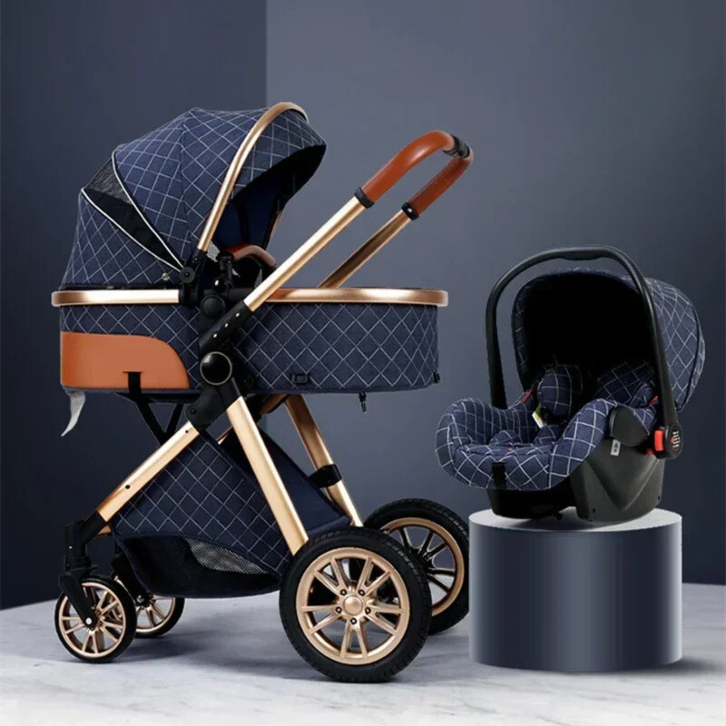 Luxury 3-in-1 Baby Stroller