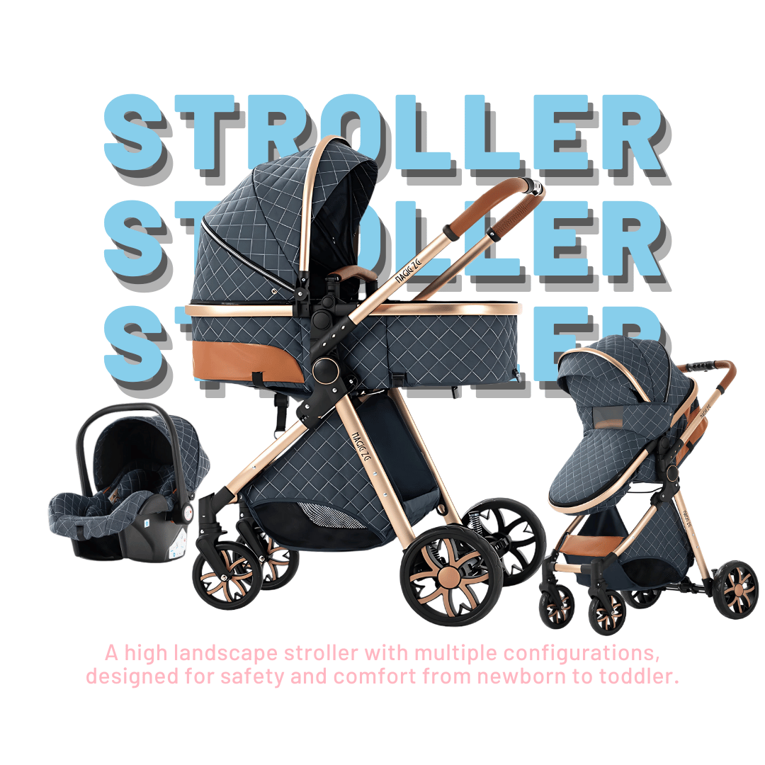 Blue Baby Stroller