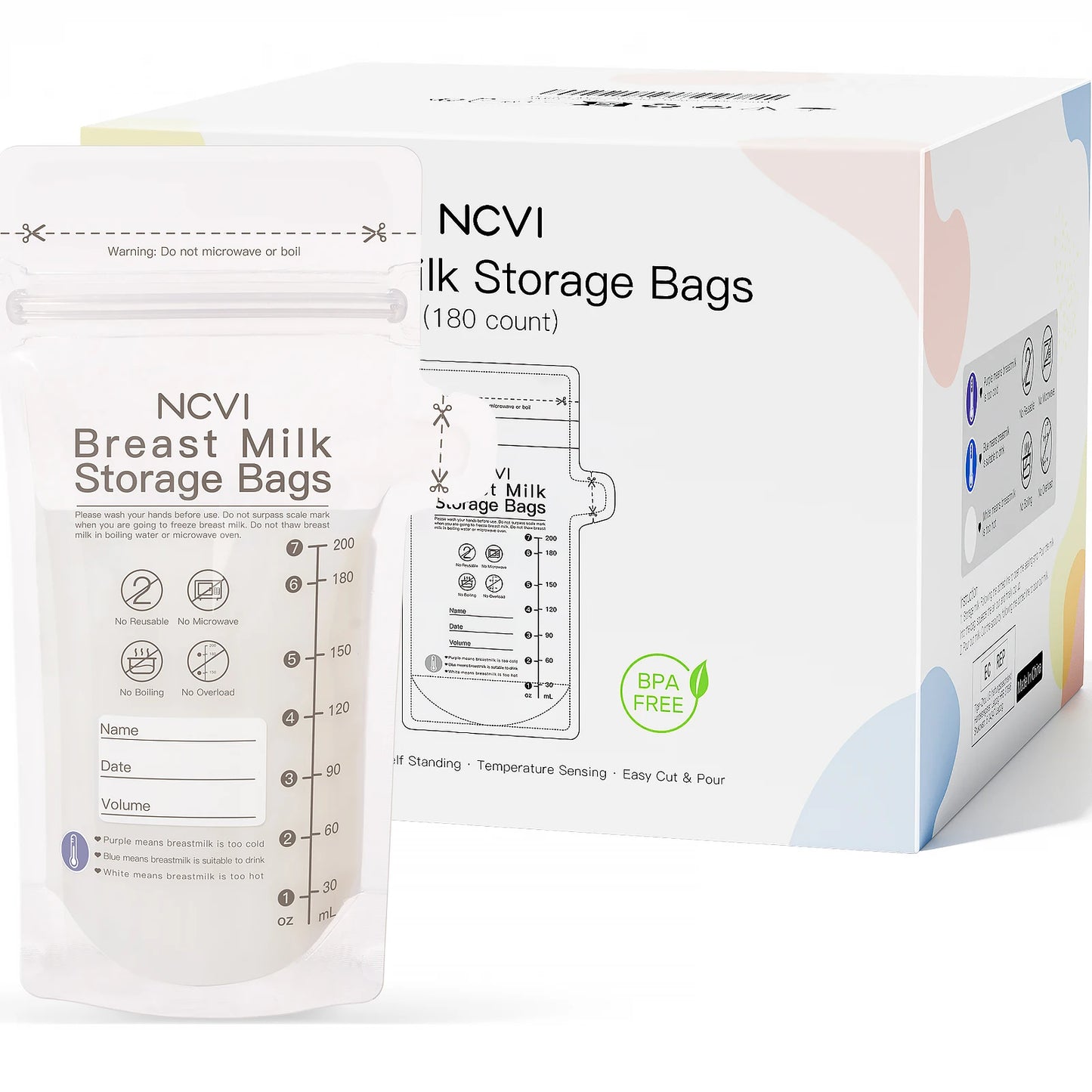 Breastfeeding Storage Bags (One Hundred Eighty)