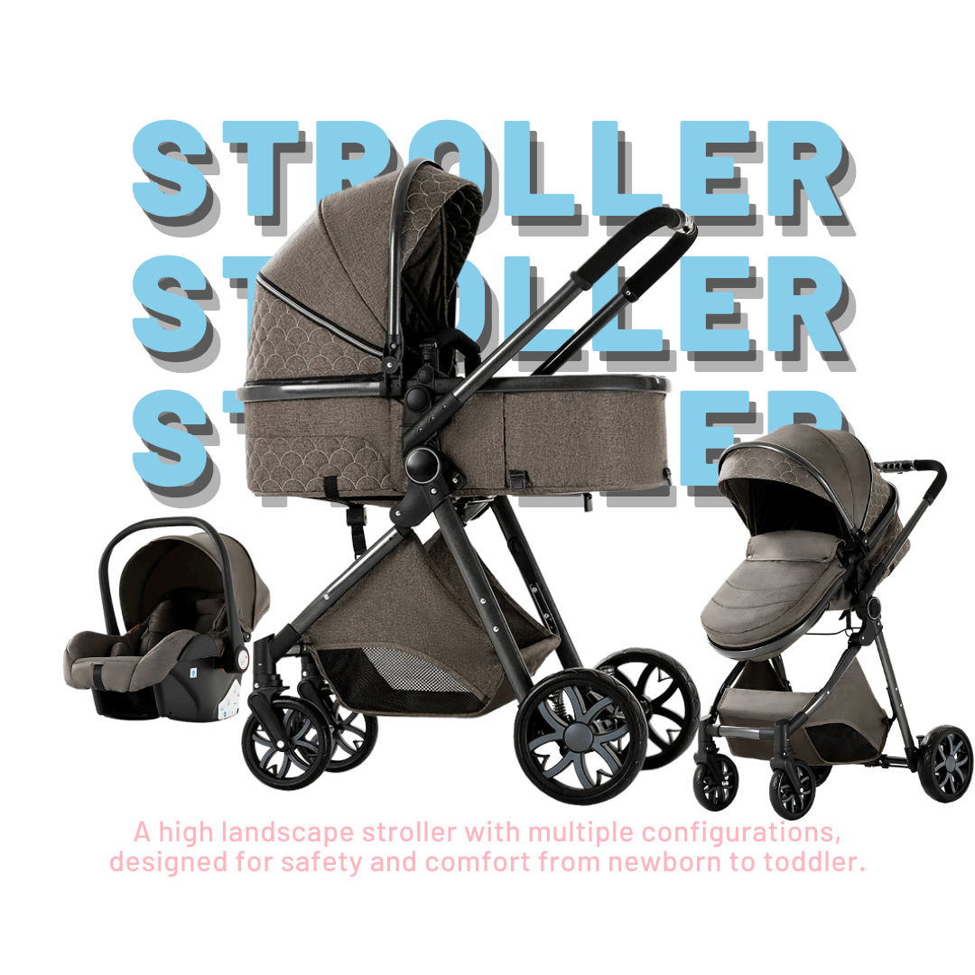 Chocolate Baby Stroller