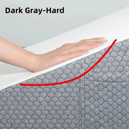 Dark grey memory foam wedge pillow - hard material