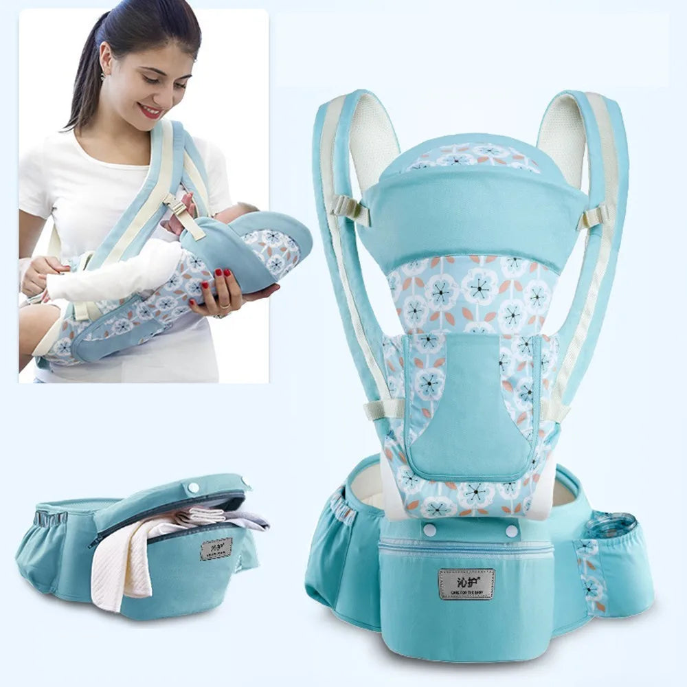 Ergonomic Baby Carrier with Waist Stool - Patterns