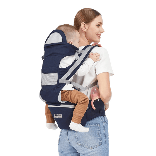 Ergonomic Baby Carrier with Waist Stool - back view