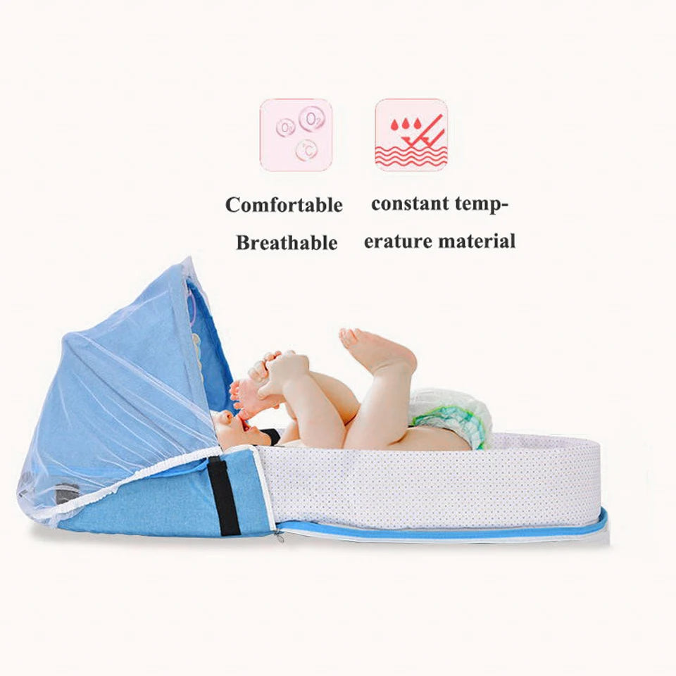 Folding Anti-Stress Travel Crib – Comfortable 
