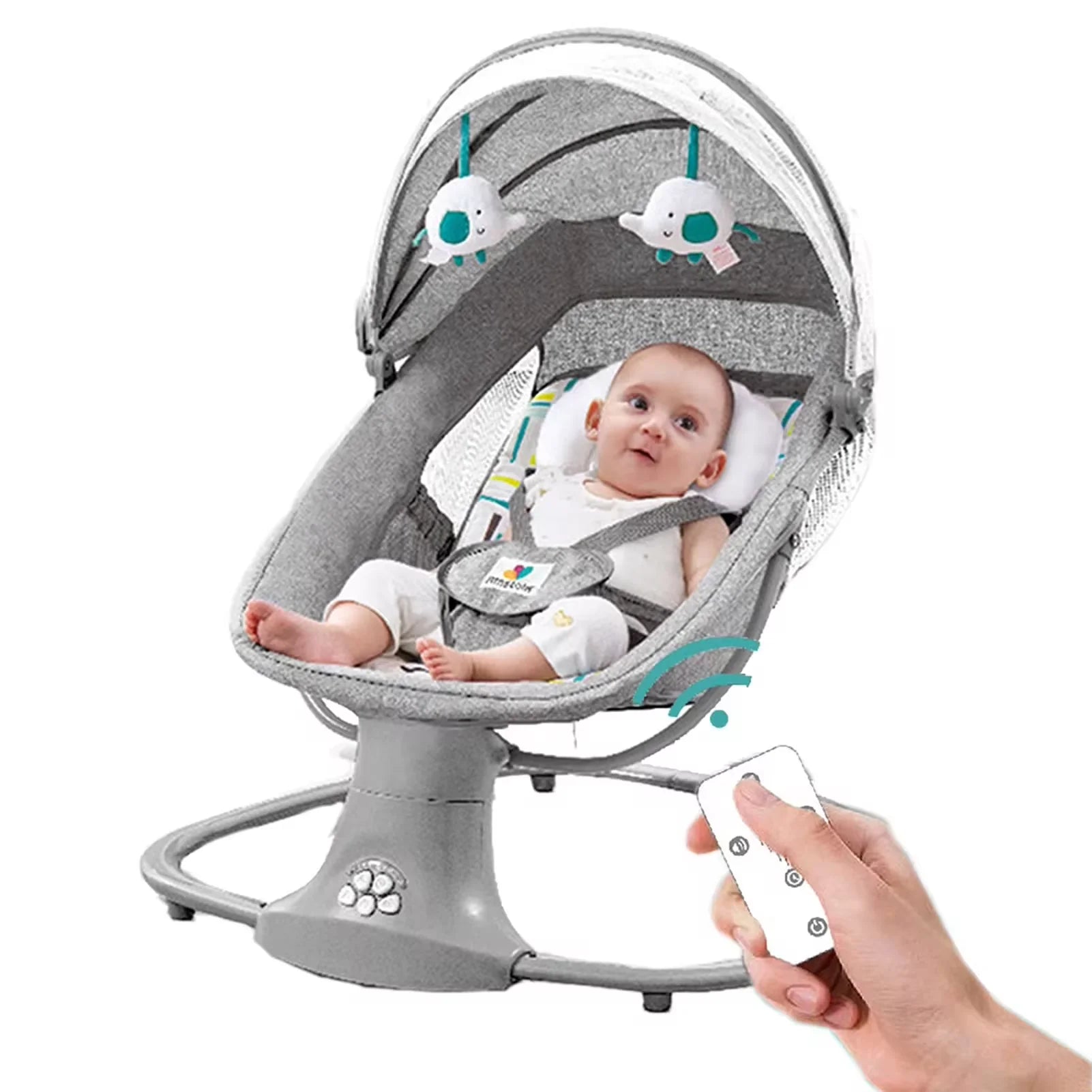 Green baby electric rocking chair