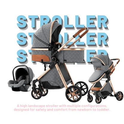 Grey Baby Stroller