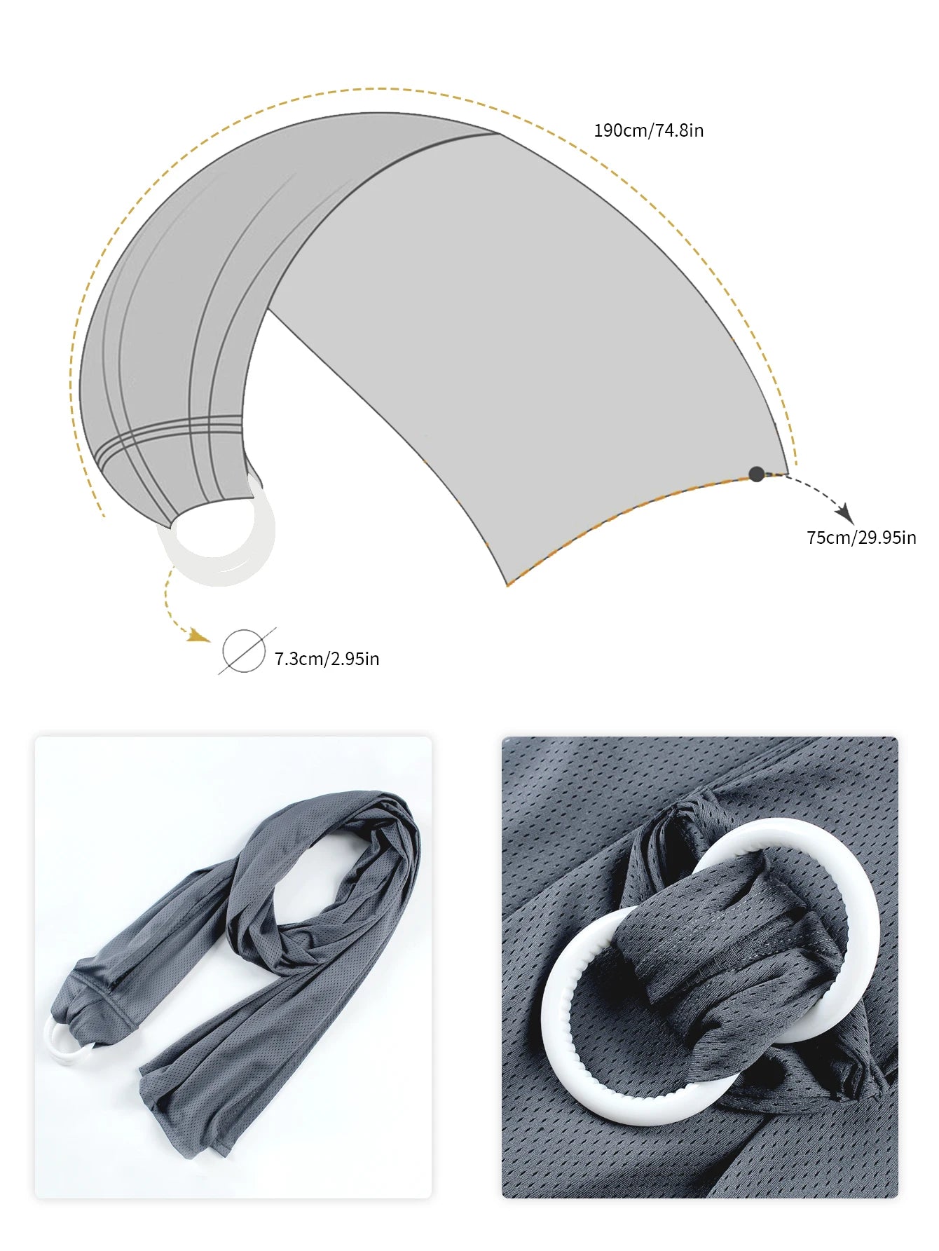Hands Free Baby Wrap Carrier for Newborns to Toddlers - Specifications