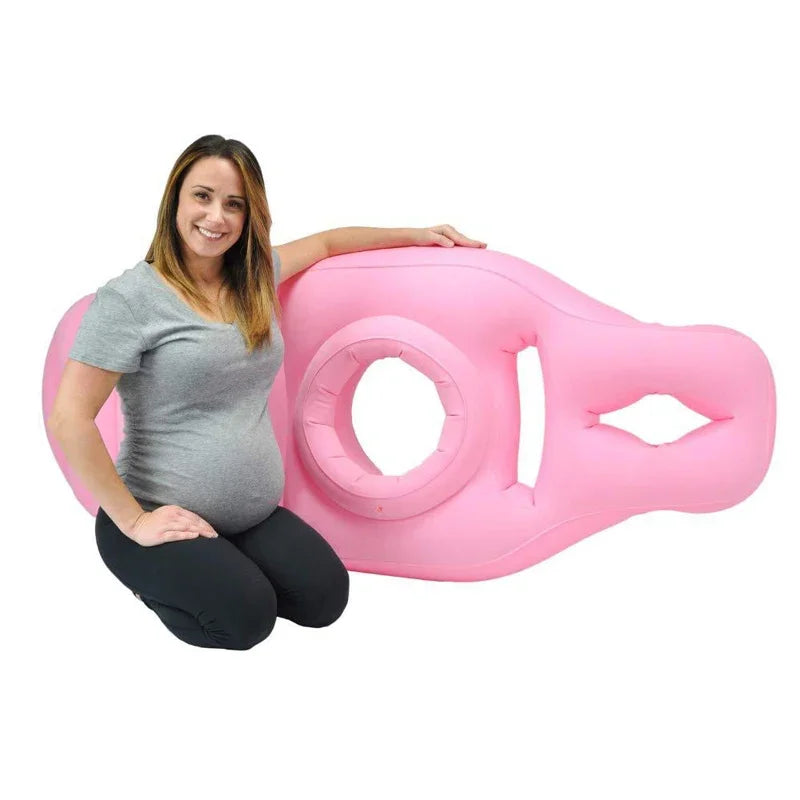 Inflatable Pregnancy Pillow - Pink Coloured