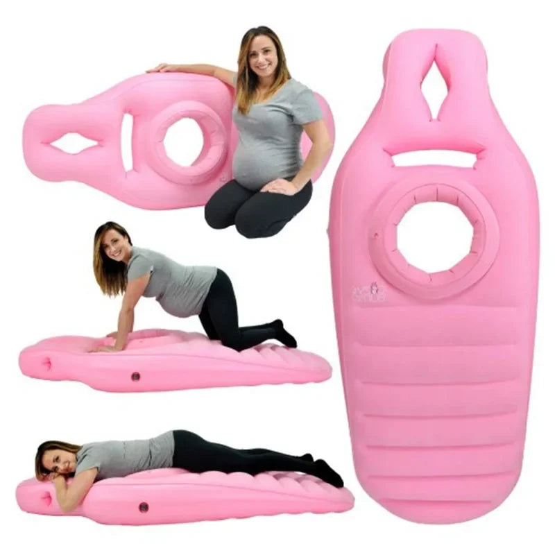 Inflatable Pregnancy Pillow - Pink Coloured Images