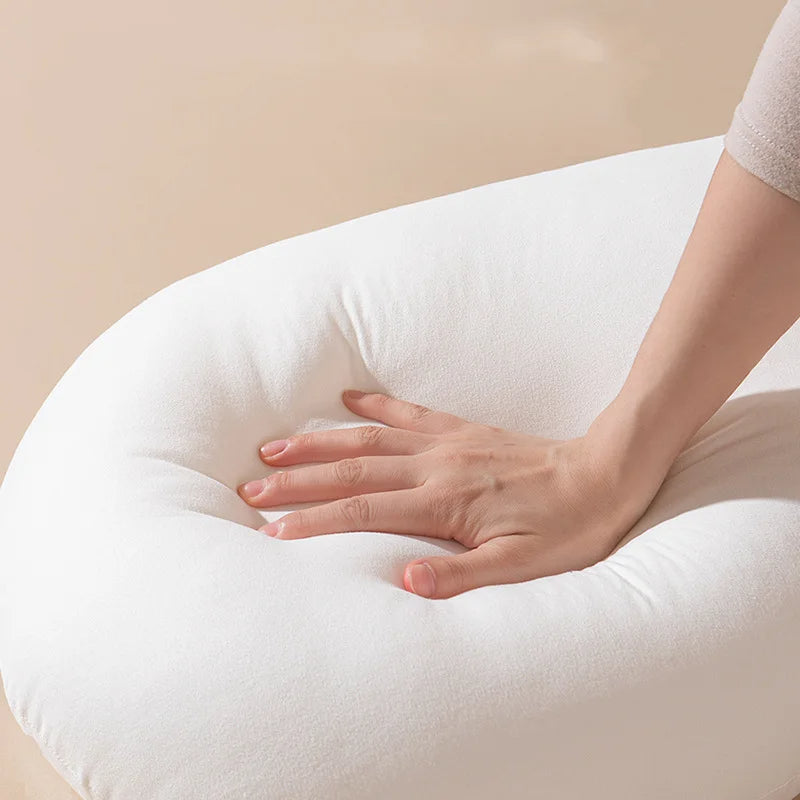 J-shaped maternity pillow