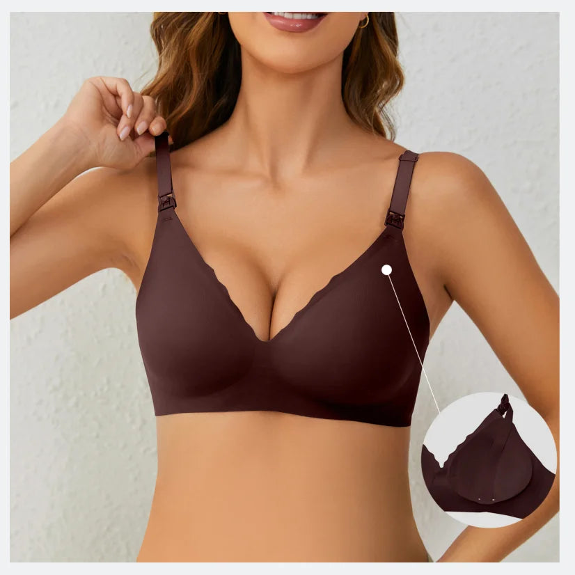 Maternity Bra - Dark Red