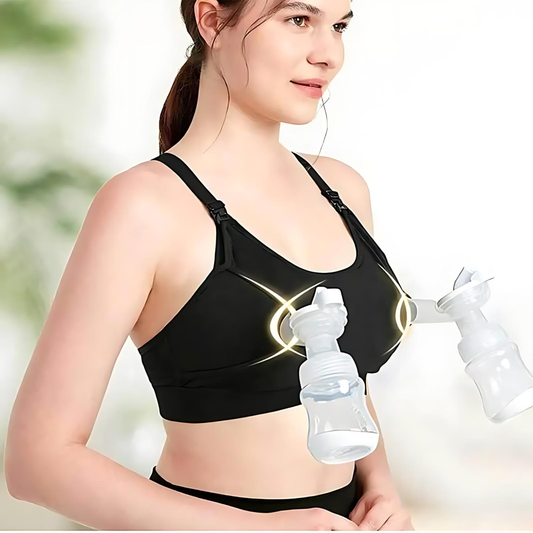 Maternity Bra For Breast Pumps - Woman Using The Bra