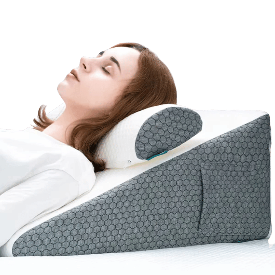 Memory Foam Wedge Pillow Neck Pillow Set
