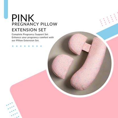 Pink Pregnancy Pillow Extension Set