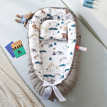 Portable Baby Nest – Soft Sleep Pod for Newborns & Travel – Mama’s Bump™ -   Playground patterns
