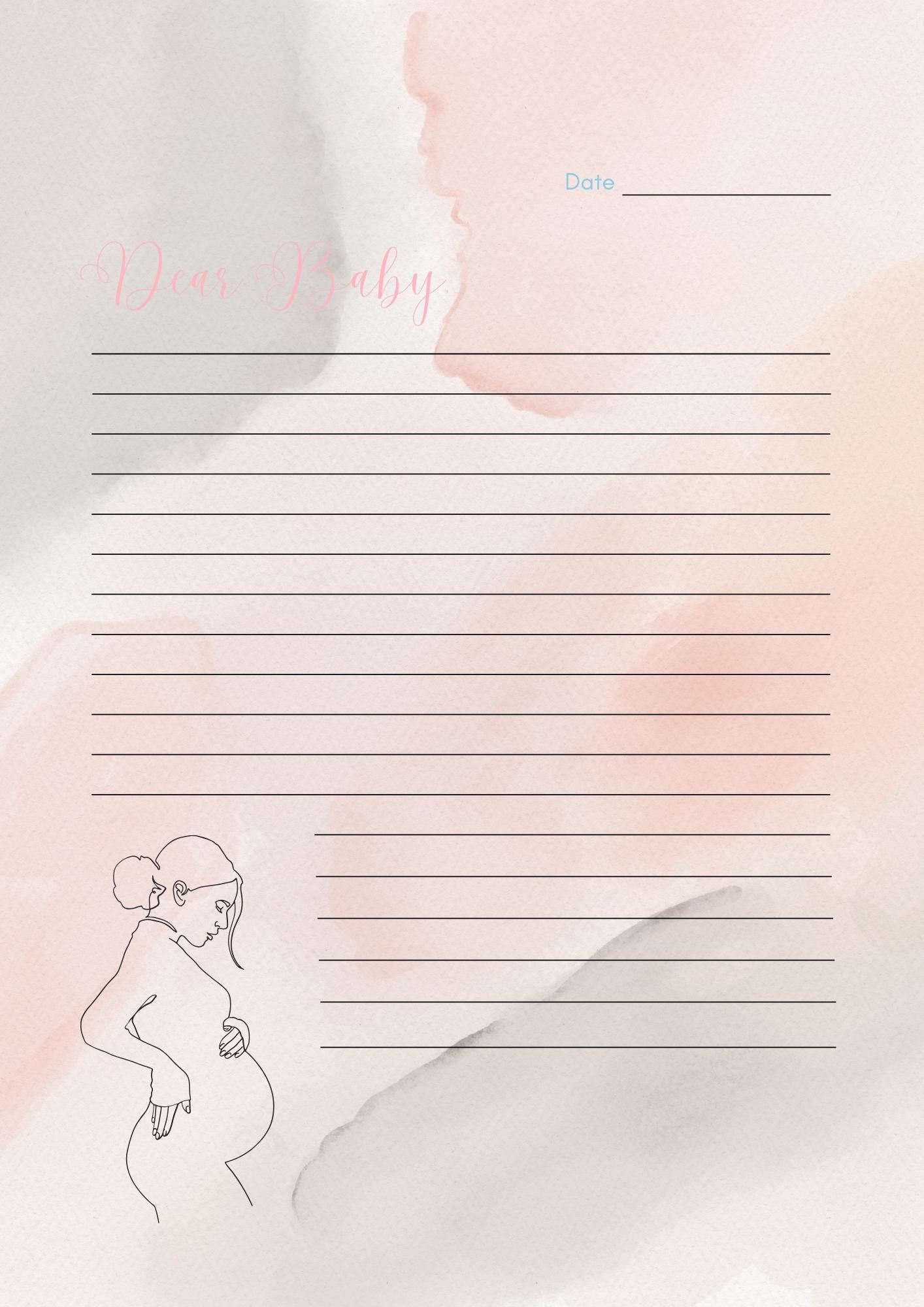 Pregnancy journal page 1