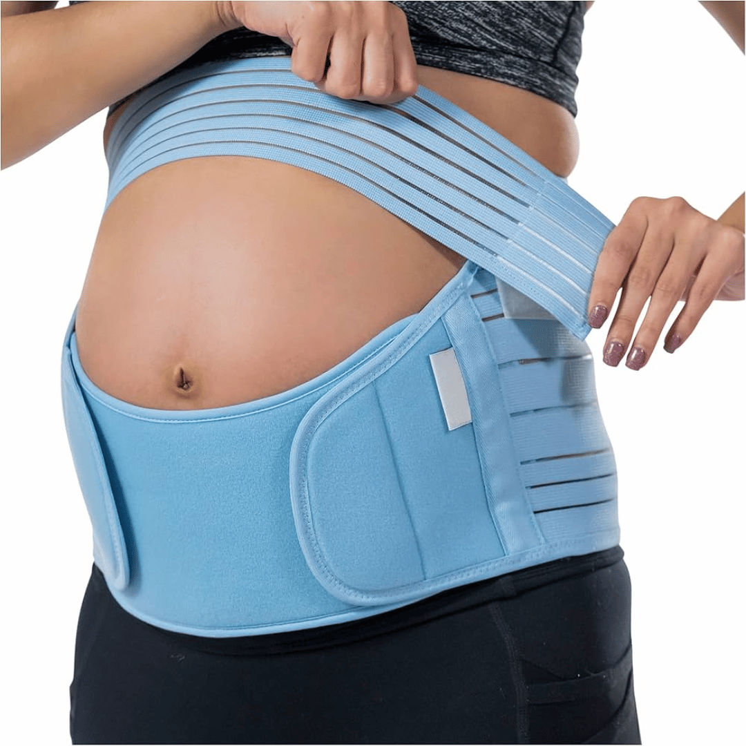 Pregnancy support belt - blue