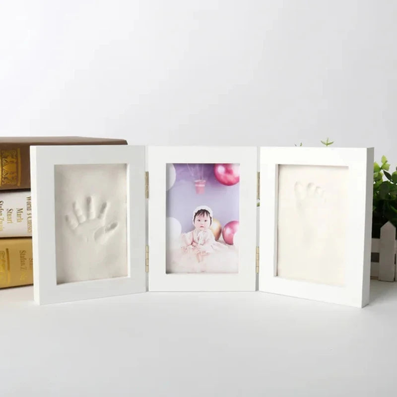 Baby Handprint & Footprint Keepsake Photo Frame – DIY Clay Kit