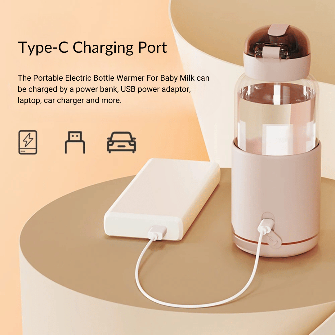 Type C Charging Port For The Electric Bottle Warmer