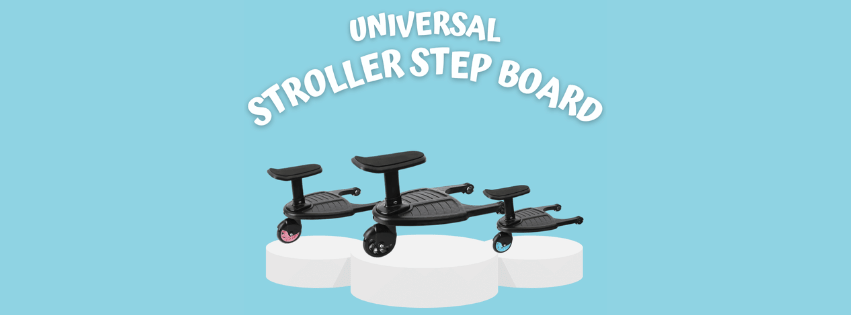 Universal stroller step board image banner